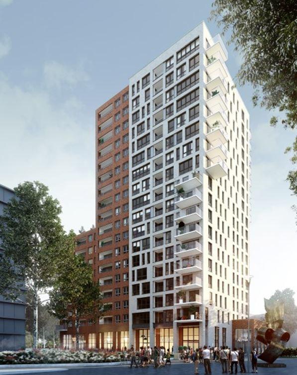 Nieuwbouw Alpha woontoren in Leiden